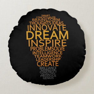 Inspirational Light Bulb custom cushion