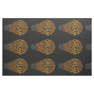 Inspirational Light Bulb custom fabric