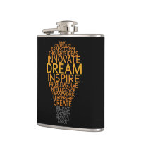 Inspirational Light Bulb custom flask