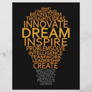 Inspirational Light Bulb custom flyers