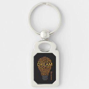 Inspirational Light Bulb custom key chain