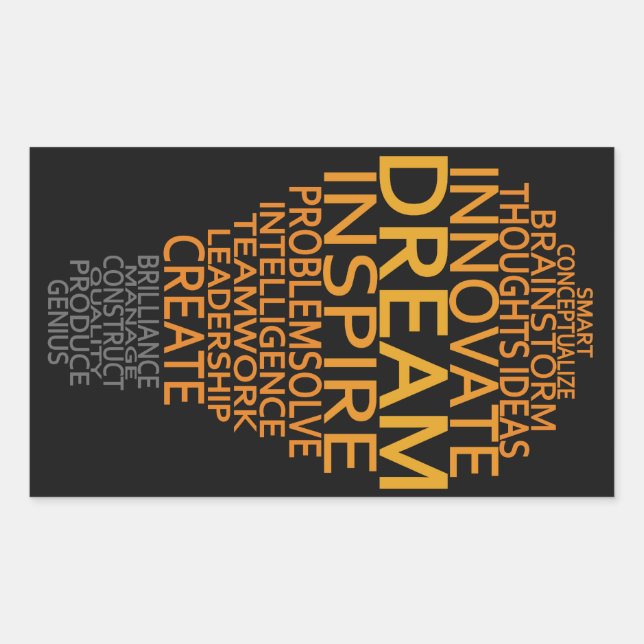 Inspirational Light Bulb custom stickers (Front)