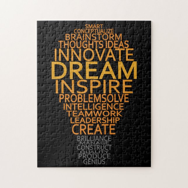 Inspirational Light Bulb puzzle (Vertical)