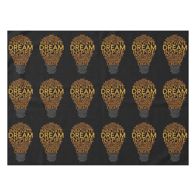 Inspirational Light Bulb table cloths (Front (Horizontal))