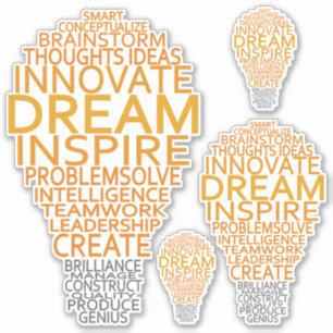 Inspirational Lightbulb stickers