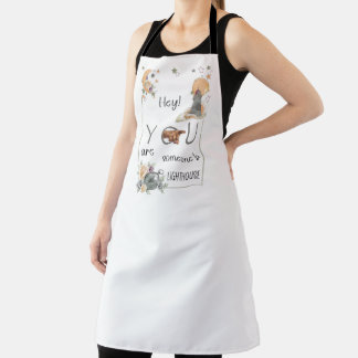 Inspirational Lighthouse Gift Positive Reminder Apron