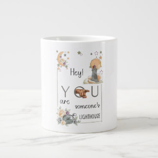 Inspirational Lighthouse Gift Positive Reminder Large Coffee Mug