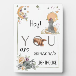 Inspirational Lighthouse Gift Positive Reminder Plaque