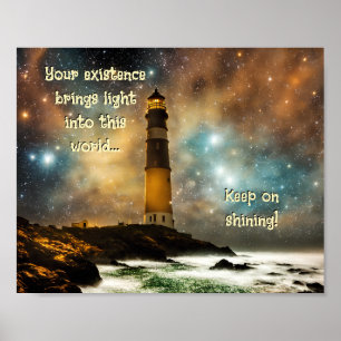 Inspirational Lighthouse Poster