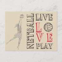 Inspirational Live Love Play Netball Quote