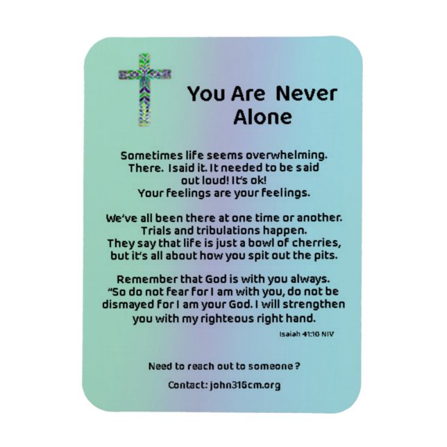 Inspirational Magnet (Vertical)