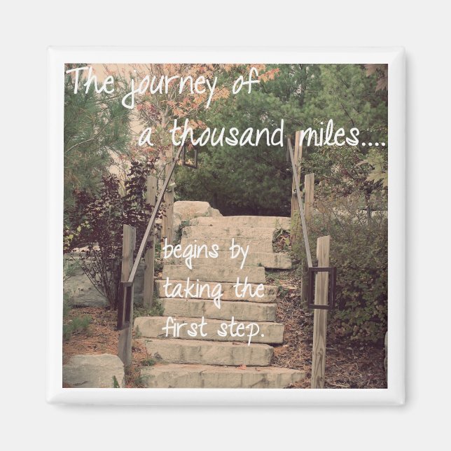 Inspirational Magnet - The Journey Moving Forward (Front)