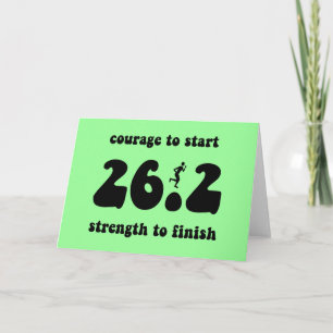 Inspirational marathon card