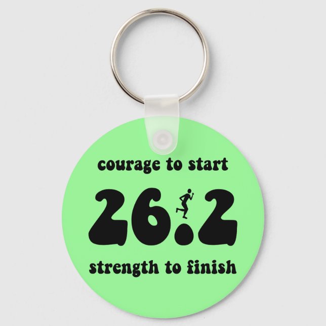 Inspirational marathon key ring (Front)