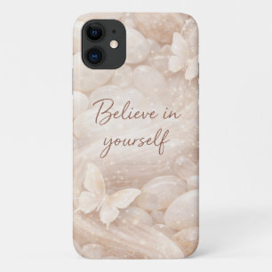Inspirational Marble & Gold Butterfly Quote - Beli iPhone 11 Case