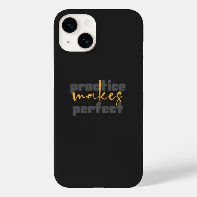 Inspirational Matte Black iPhone 14 Case  (Back)