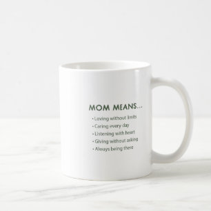 Inspirational Meaning Of Mum Floral Wrap Coffee Mug