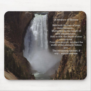 Inspirational Measure of Success Mouse Pad