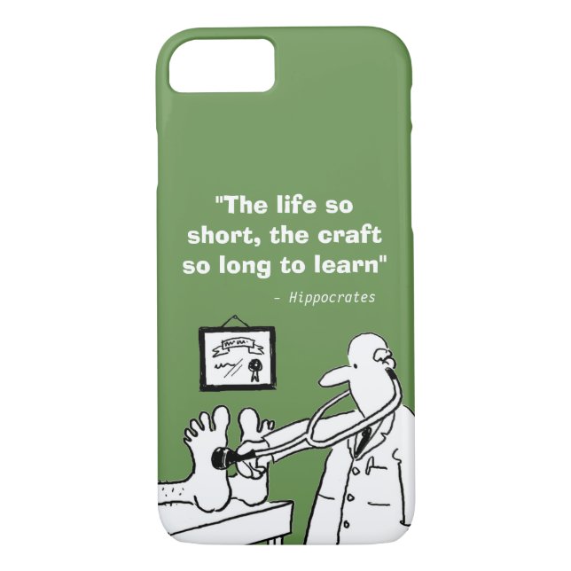 Inspirational Medical Quote and Funny Image Case-Mate iPhone Case (Back)