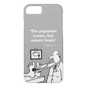 Inspirational Medical Quote and Funny Image iPhone 8/7 Case