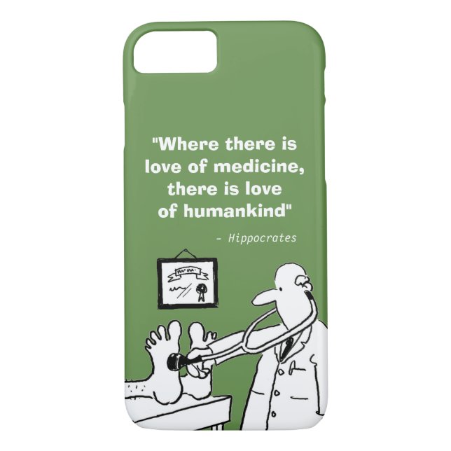 Inspirational Medical Quote and Funny Image Case-Mate iPhone Case (Back)