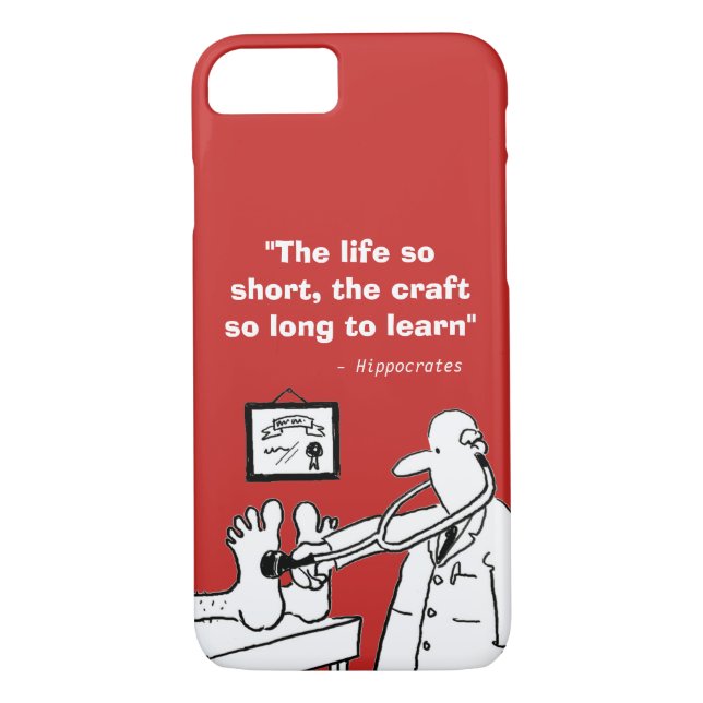 Inspirational Medical Quote and Funny Image Case-Mate iPhone Case (Back)