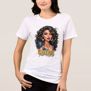 Inspirational Mermaid Quote Tri-Blend Shirt
