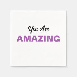 Inspirational Message for Loved Ones Personalised Napkin