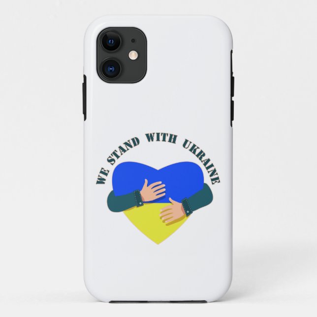 Inspirational message We stand with Ukraine  Case-Mate iPhone Case (Back)