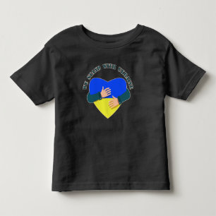 Inspirational message We stand with Ukraine Toddler T-Shirt