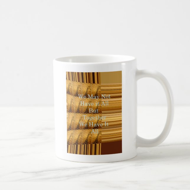 Inspirational Message with African Wildlife Design Coffee Mug (Right)