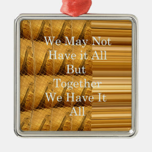 Inspirational Message with African Wildlife Design Metal Tree Decoration