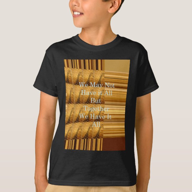 Inspirational Message with African Wildlife Design T-Shirt (Front)