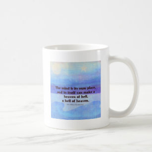 Inspirational Milton quote Paradise Lost Coffee Mug