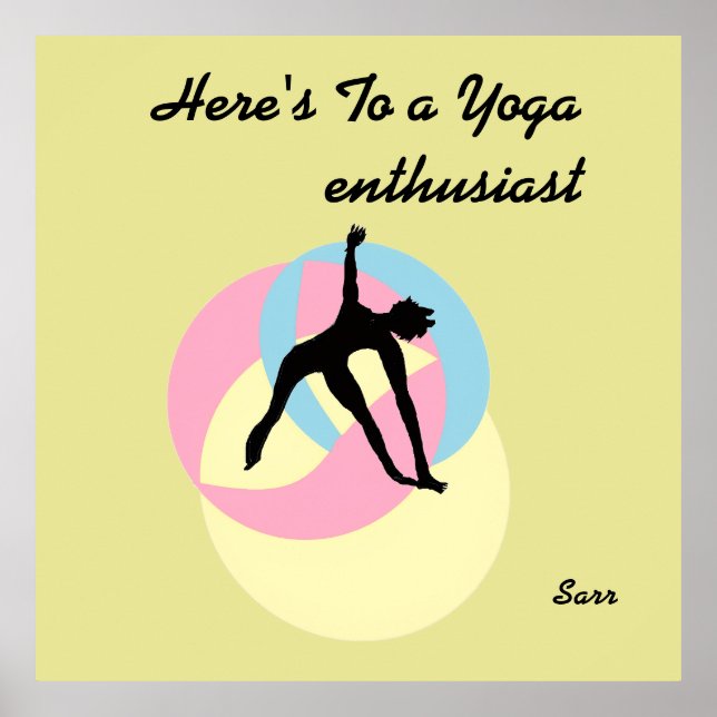  Inspirational & Mindful Poster Yoga  (Front)