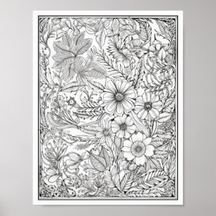 Inspirational/Mindfulness Adult Colouring Poster