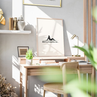 Inspirational Minimal Relaxing Silhouette Quote Poster