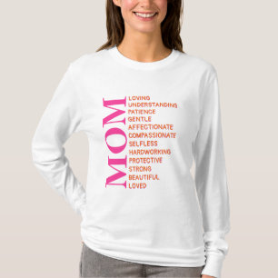Inspirational Mom Shirt – Editable Back Text