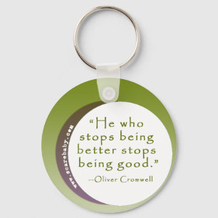 Inspirational Motivating Quote for Winners Key Ring
