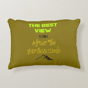 Inspirational Motivating Quote Typography Decorative Cushion