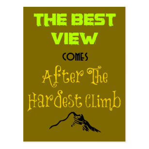 Inspirational Motivating Quote Typography Postcard