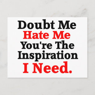 Inspirational / Motivation quote Postcard