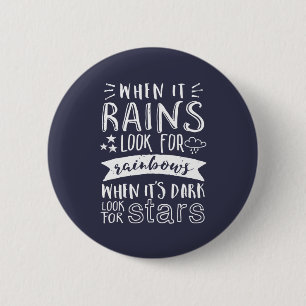 Inspirational Motivation Quote Think Positive 6 Cm Round Badge