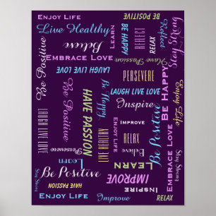 Inspirational Motivational CHOOSE YOUR COLOR Poster