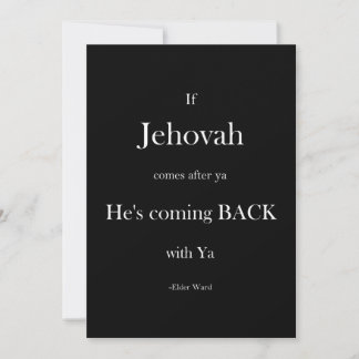 Inspirational motivational Christian Pastor Quote Thank You Card