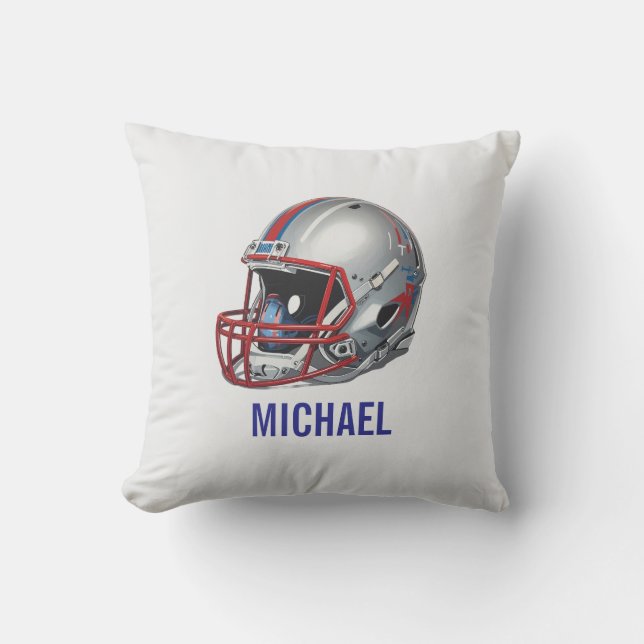 Inspirational Motivational Football Helmet Name Cushion (Front)