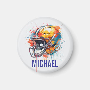 Inspirational Motivational Football Helmet Name Magnet