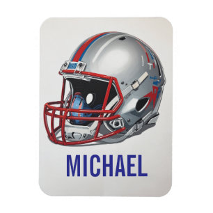Inspirational Motivational Football Helmet Name Magnet