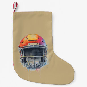 Inspirational Motivational Football Helmet Small Christmas Stocking