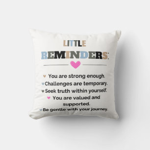 Inspirational Motivational Gifts Little Reminders Cushion